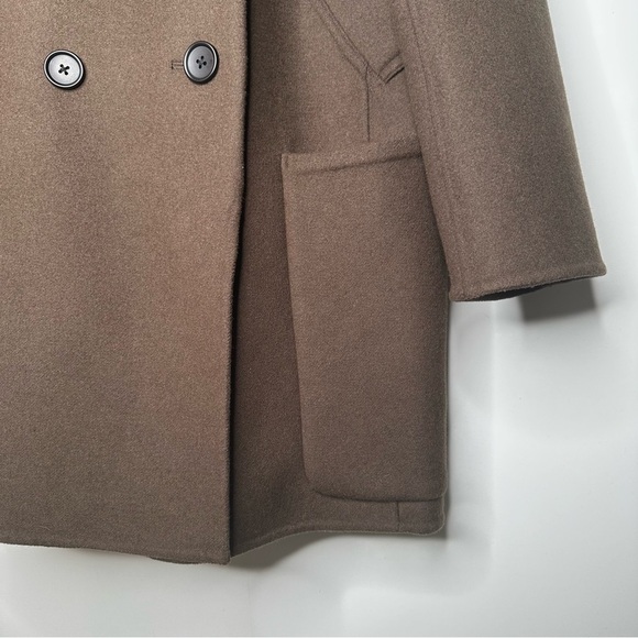 UNIQLO x +J Jil Sander Brown Double Face Peacoat Size Small - Picture 4 of 8